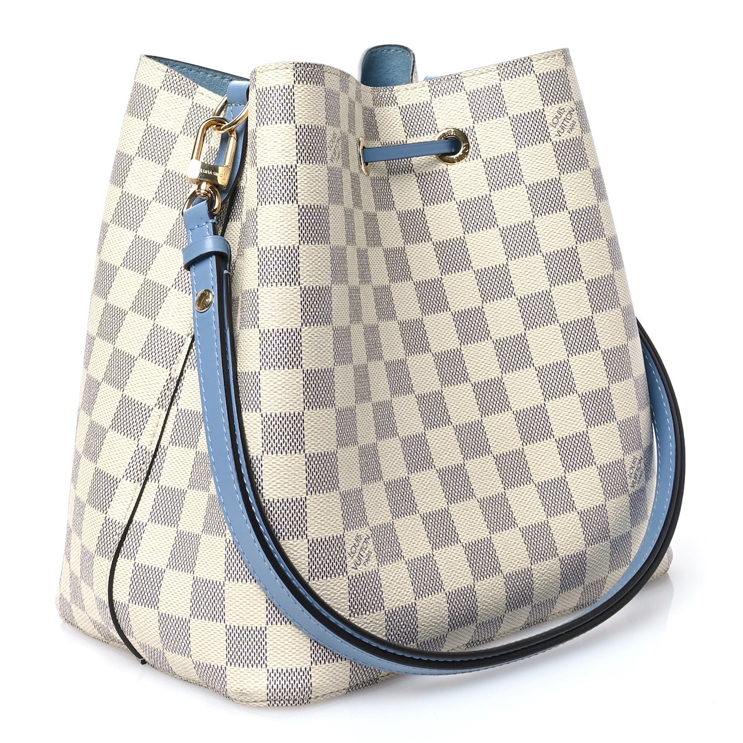 Damier Azur Neonoe MM Bleuet