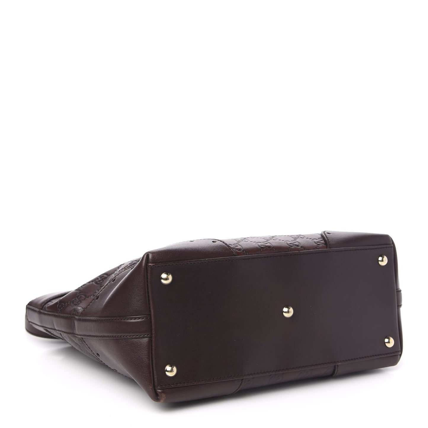 Guccissima Large Punch Tote Chocolate Brown