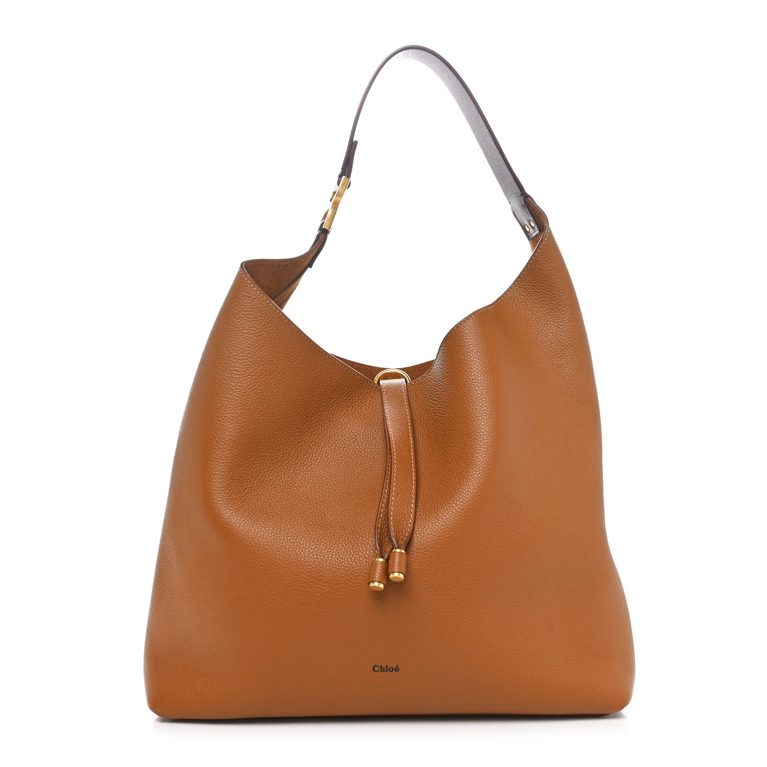 Chloe Grained Calfskin Marcie Hobo Bag Pottery Brown 1 of 10