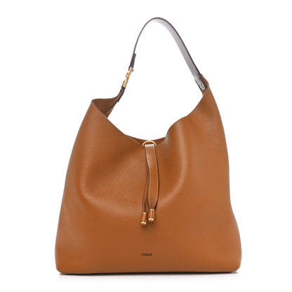 Chloe Grained Calfskin Marcie Hobo Bag Pottery Brown 1 of 10