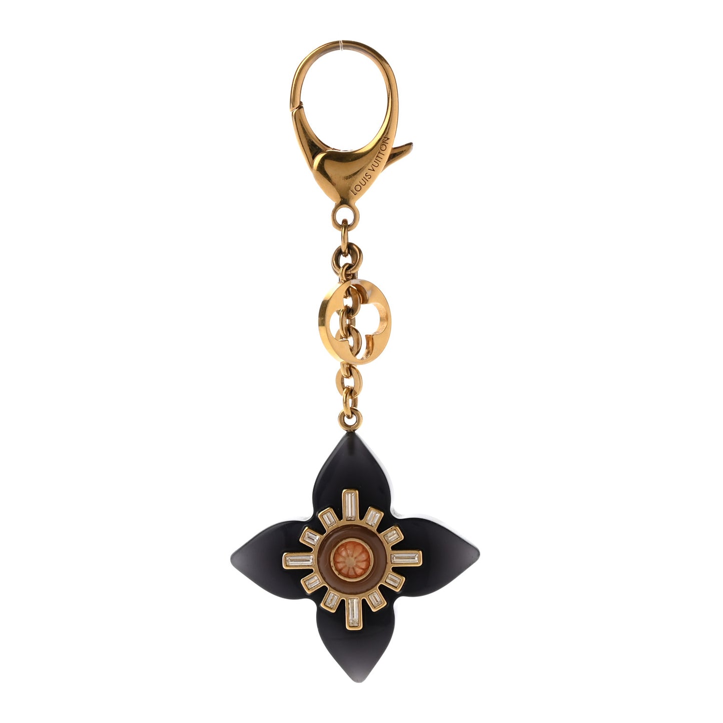 Fleur d'Etoile Bag Charm Black