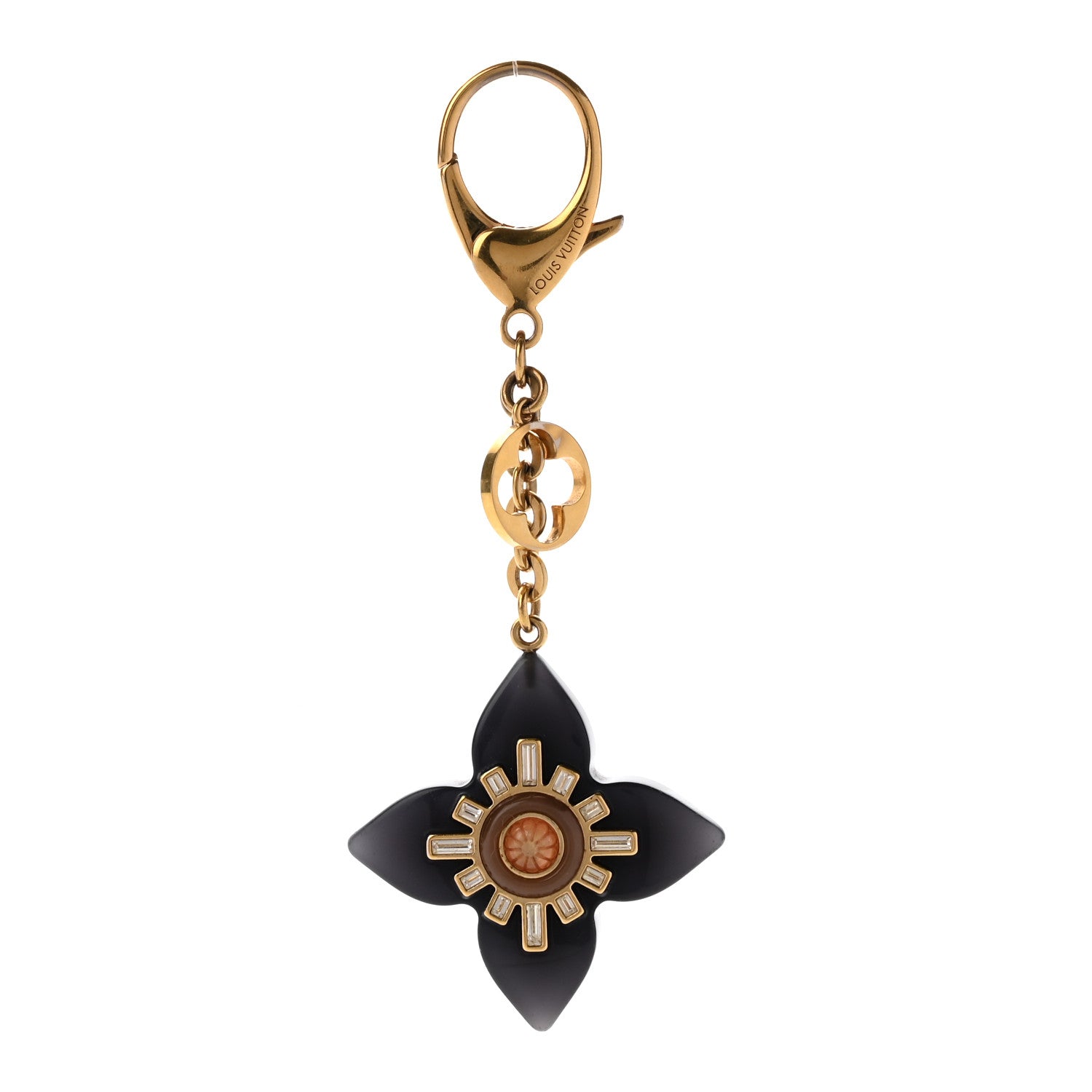 Louis Vuitton Fleur d'Etoile Bag Charm Black 1 of 6
