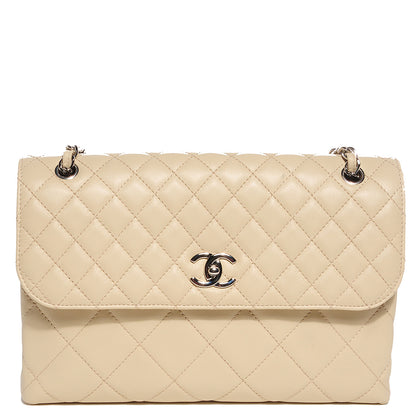 Chanel Calfskin Quilted In the Business Flap Bag Light Beige 1 of 10