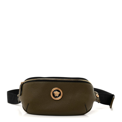 Versace Grained Calfskin Vanitas Medea Belt Bag Khaki 1 of 10