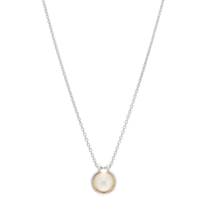 Tiffany Sterling Silver Cultured Pearl Link HardWear Necklace 1 of 7
