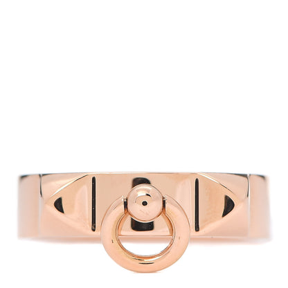 Hermes 18K Rose Gold PM Collier De Chien Ring 55 7.25 1 of 5
