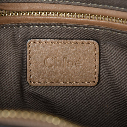 Chloe Calfskin Braided Medium Marcie Satchel Nut 6 of 7