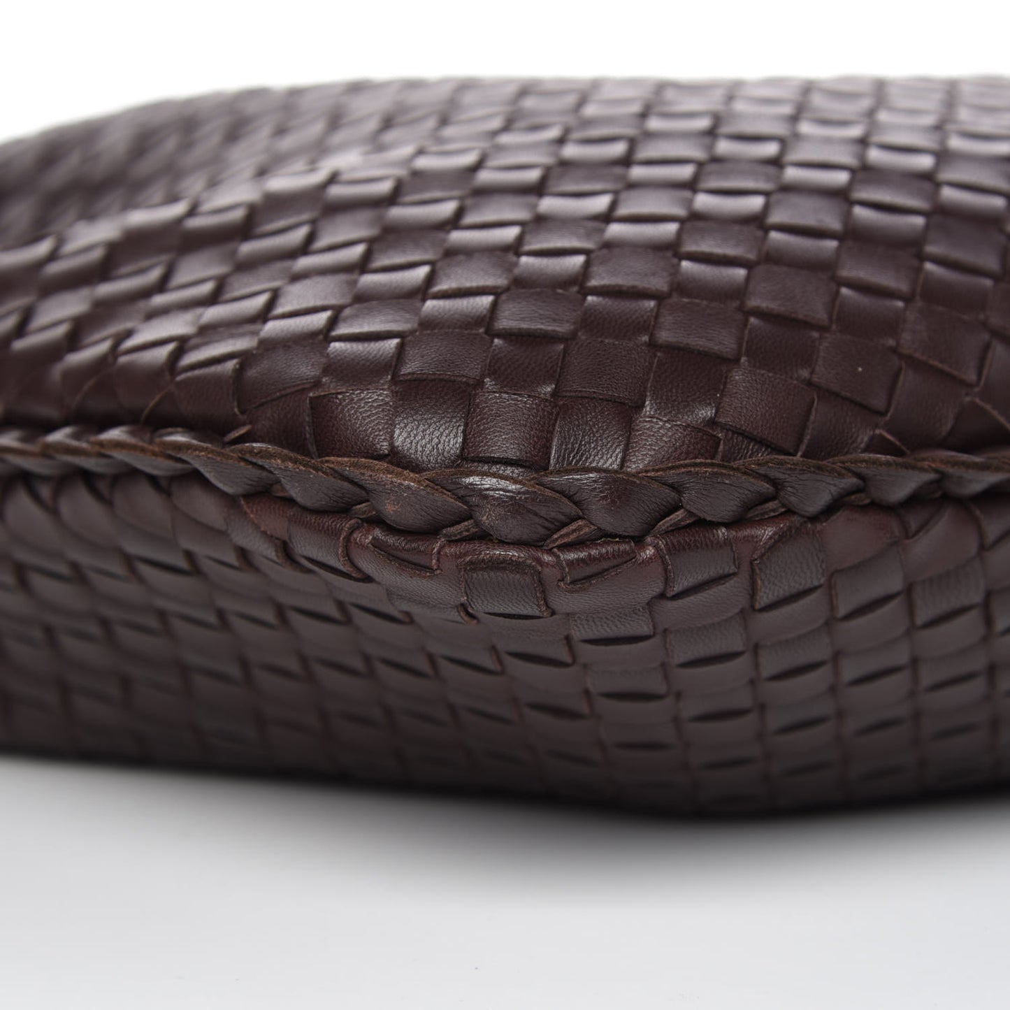 Nappa Intrecciato Large Veneta Hobo Ebano