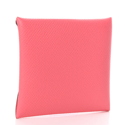 Hermes Epsom Bastia Coin Purse Rose Azalee 3 of 6