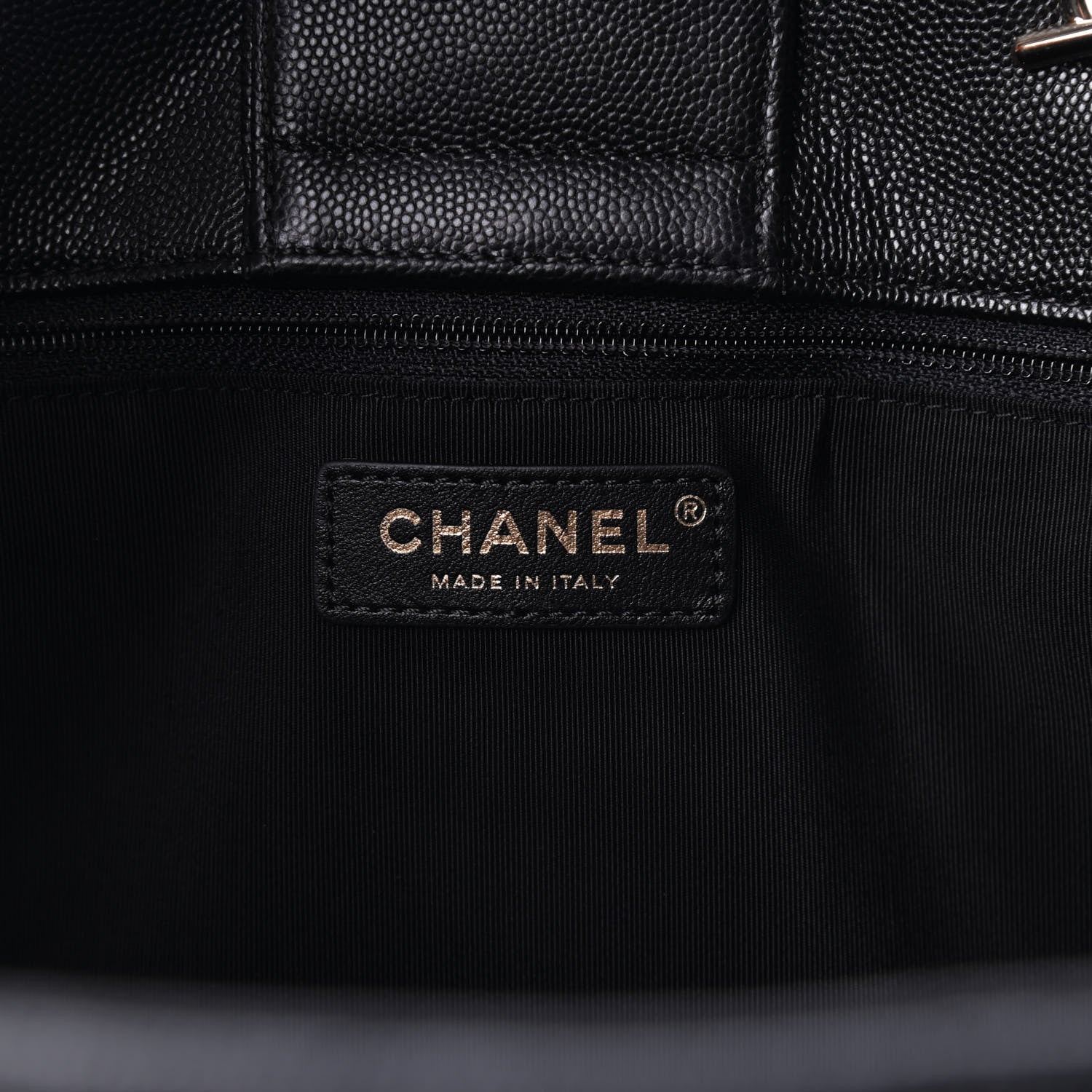 Chanel Caviar Quilted Large Shopping Tote Black 6 of 9