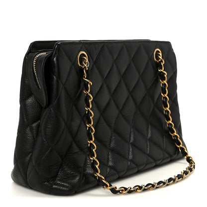 Chanel Caviar Quilted Shoulder Bag Black 3 of 13