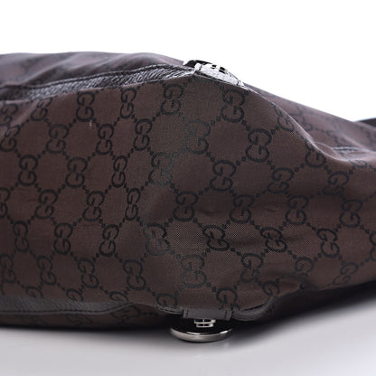 Gucci Nylon Monogram Large Abbey Tote Dark Brown 12 of 14