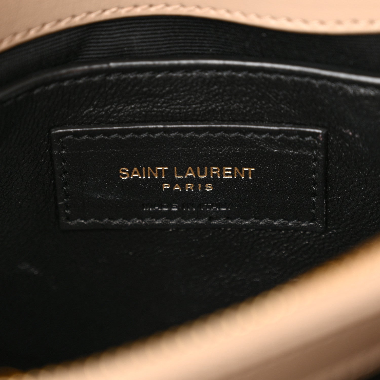 Saint Laurent Calfskin Y Quilted Monogram Small Loulou Chain Satchel Dark Beige 6 of 11