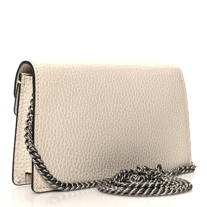 Gucci Dollar Calfskin Crystal Super Mini Dionysus Shoulder Bag Mystic White Black Diamond 3 of 9