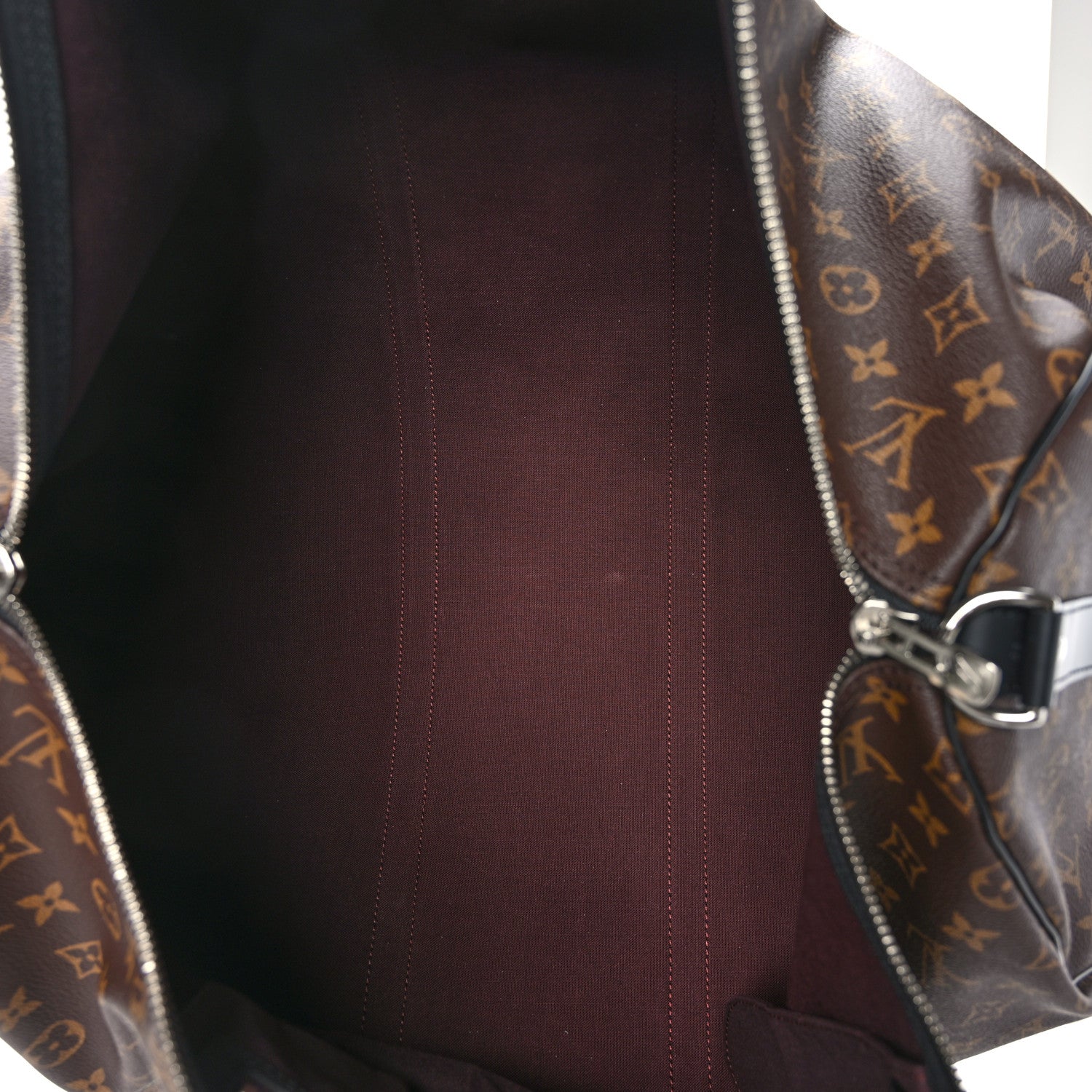 Louis Vuitton Monogram Macassar Keepall Bandouliere 55 5 of 10