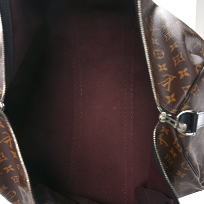 Louis Vuitton Monogram Macassar Keepall Bandouliere 55 5 of 10