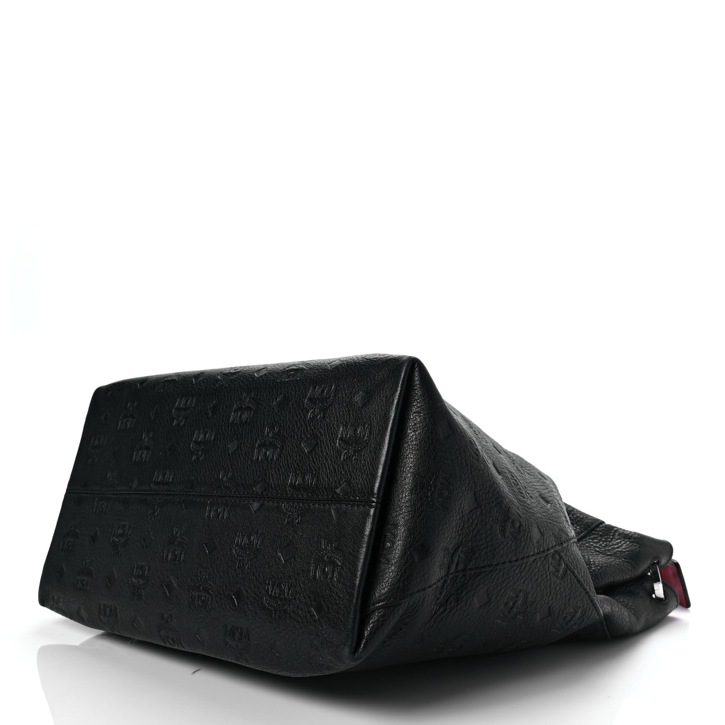 Calfskin Ottomar Monogram Large Klara Hobo Black Red