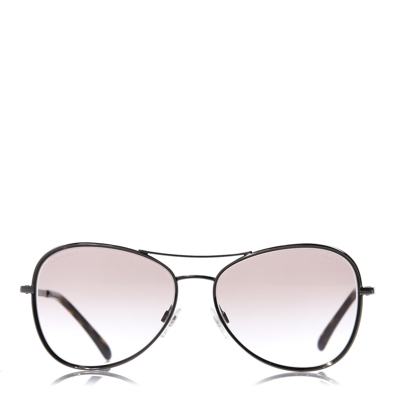 Chanel CC Pilot Sunglasses 2181-S Black 2 of 7