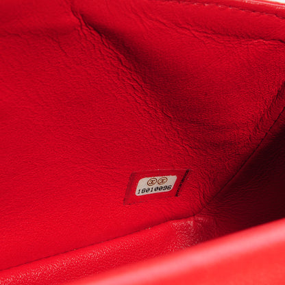 Chanel Lambskin Quilted Mini Rectangular Flap Red 7 of 8