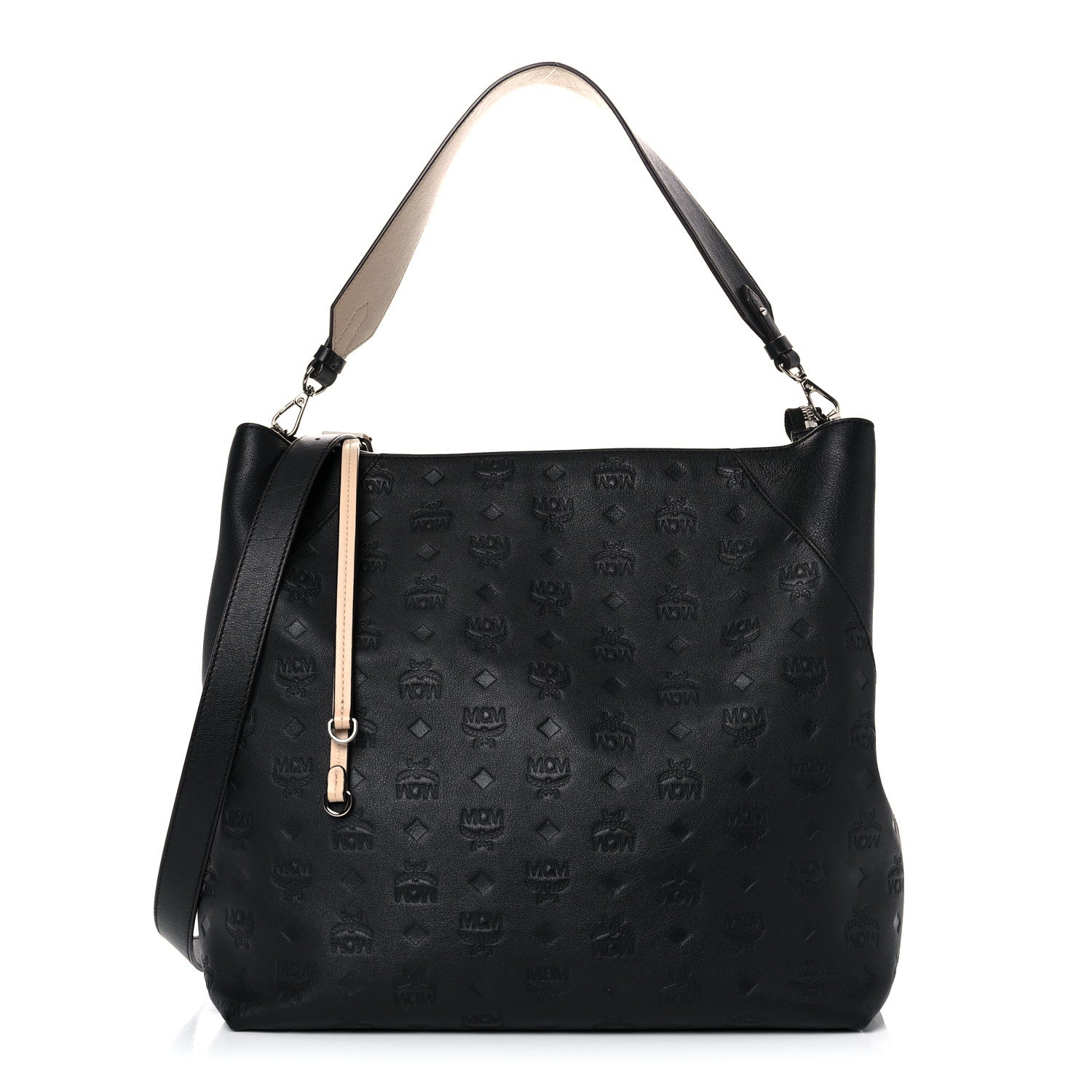 MCM Calfskin Ottomar Large Klara Hobo Black 1 of 14