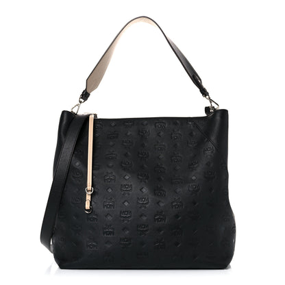 MCM Calfskin Ottomar Large Klara Hobo Black 1 of 14