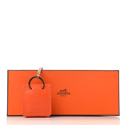 Hermes Milo Lambskin Swift Shopping Bag Charm Feu Gold 4 of 4