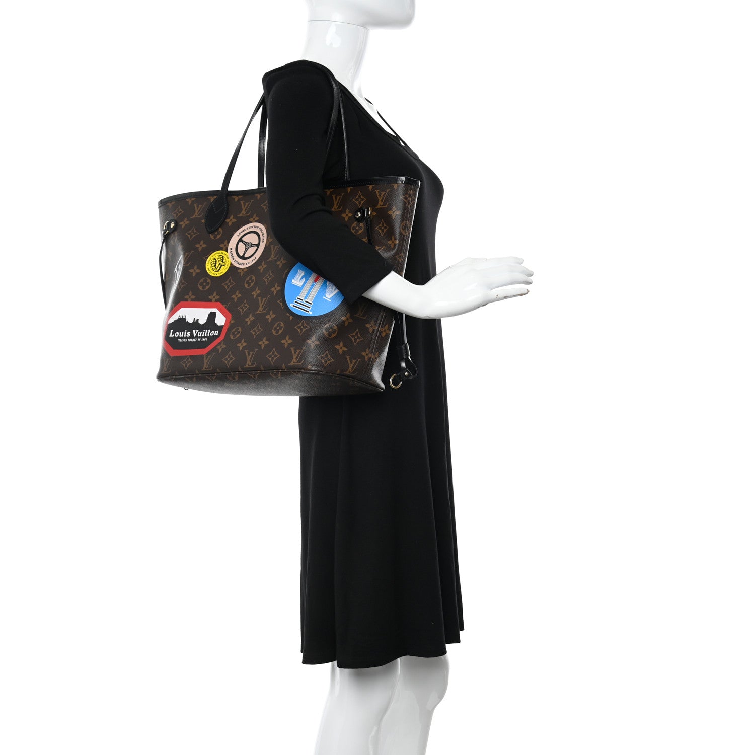 Louis Vuitton Monogram World Tour Neverfull MM 2 of 12