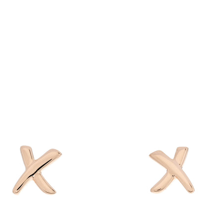 Tiffany 18K Rose Gold Mini Paloma's Graffiti X Earrings 1 of 4