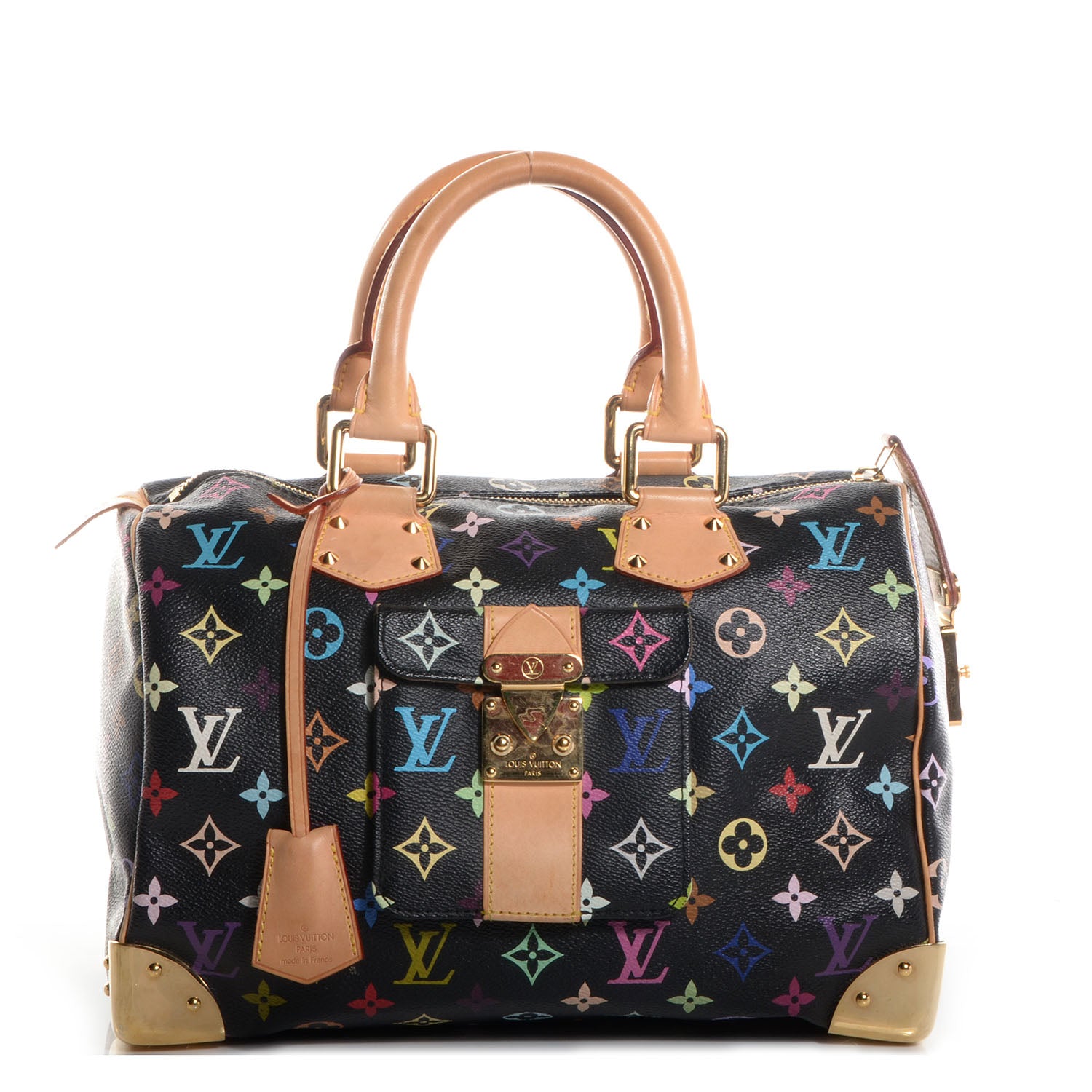 Louis Vuitton Monogram Multicolor Speedy 30 Black 1 of 8