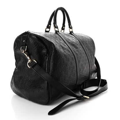 Gucci Guccissima Medium Carry On Duffle Black 3 of 11