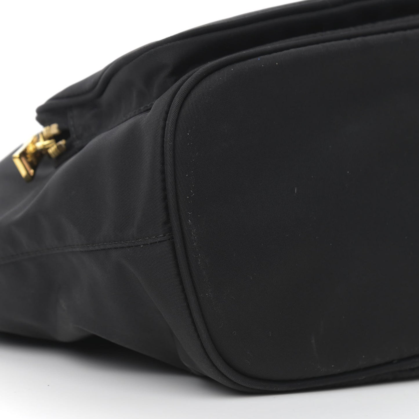 Re-Nylon Duet Drawstring Shoulder Bag Black