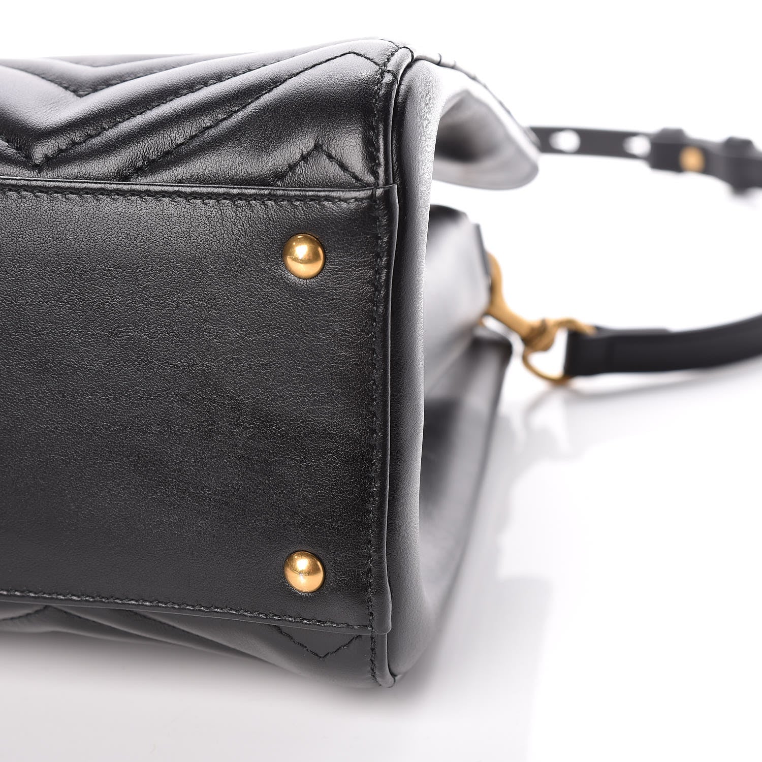 Gucci Calfskin Matelasse Small GG Marmont Tote Black 9 of 9