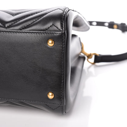 Gucci Calfskin Matelasse Small GG Marmont Tote Black 9 of 9