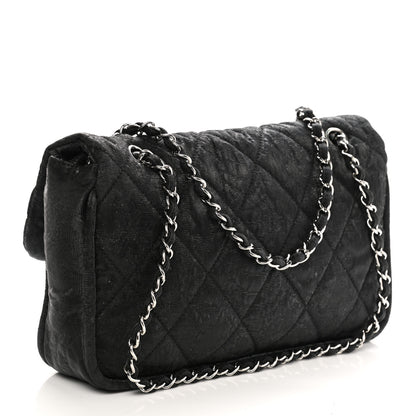 Chanel Coated Canvas Quilted Le Marais Flap Black 3 of 10