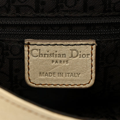Christian Dior Calfskin Medium Gaucho Double Saddle Bag Ivory 6 of 11
