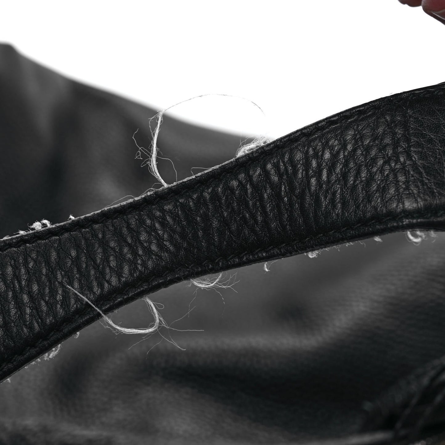 Pebbled Calfskin Soho Hobo Black