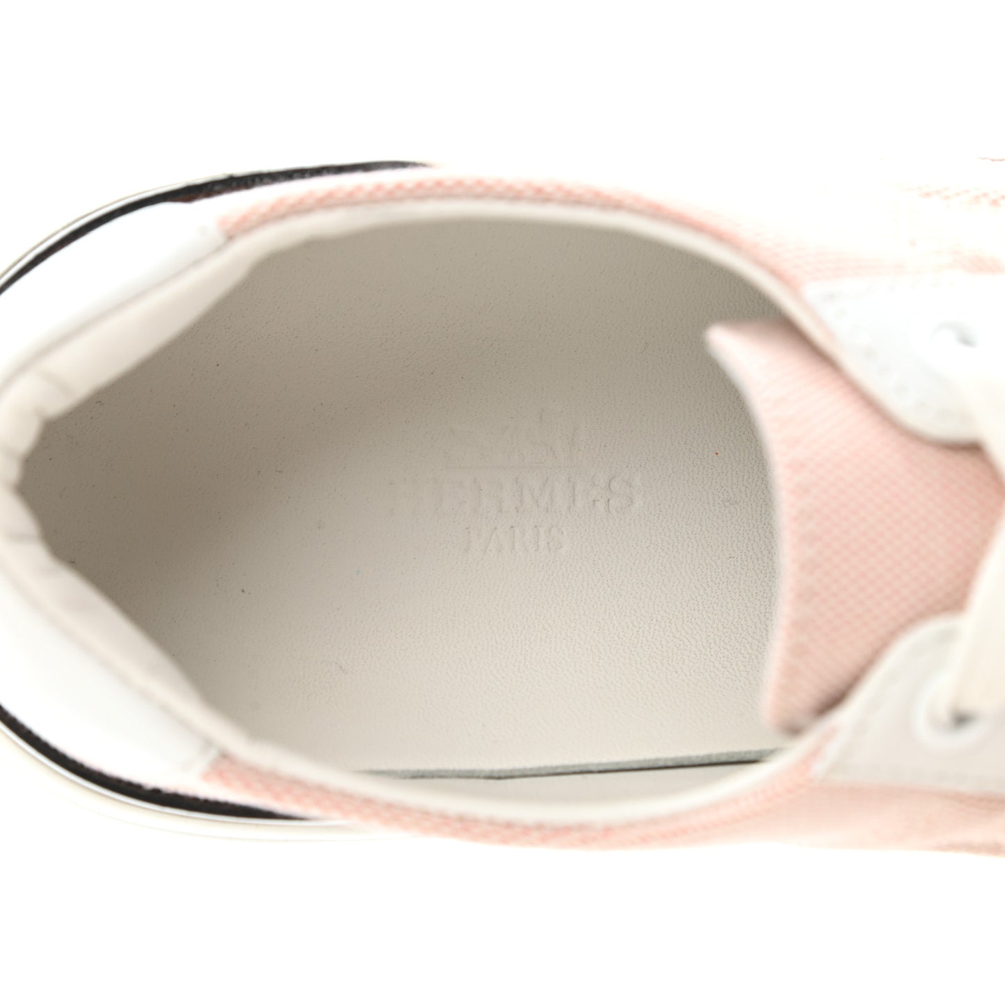 Canvas Calfskin Deep Sneakers 37 Framboise White
