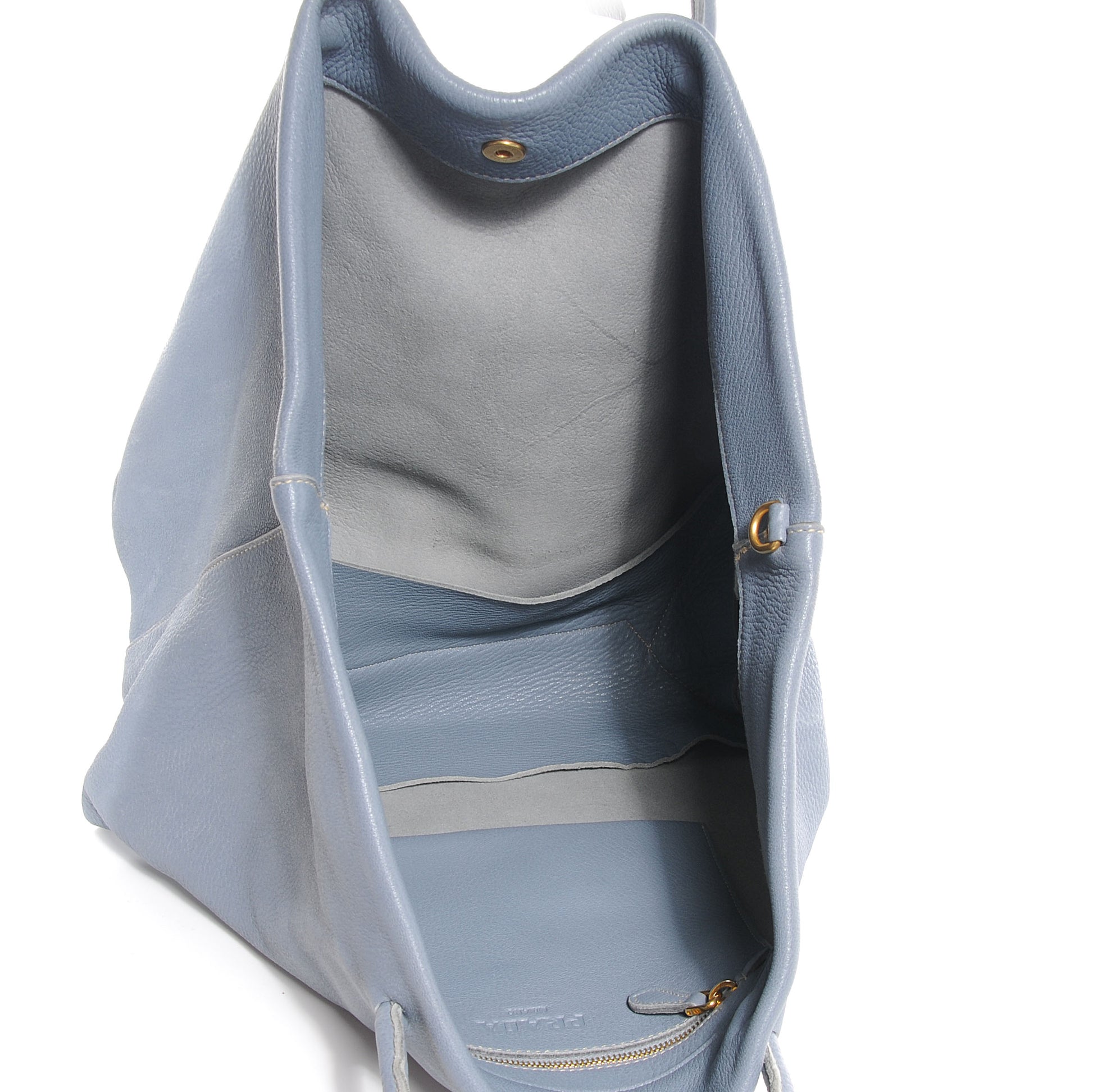 Prada Cervo Deerskin Shopper Tote Pervinca 5 of 6