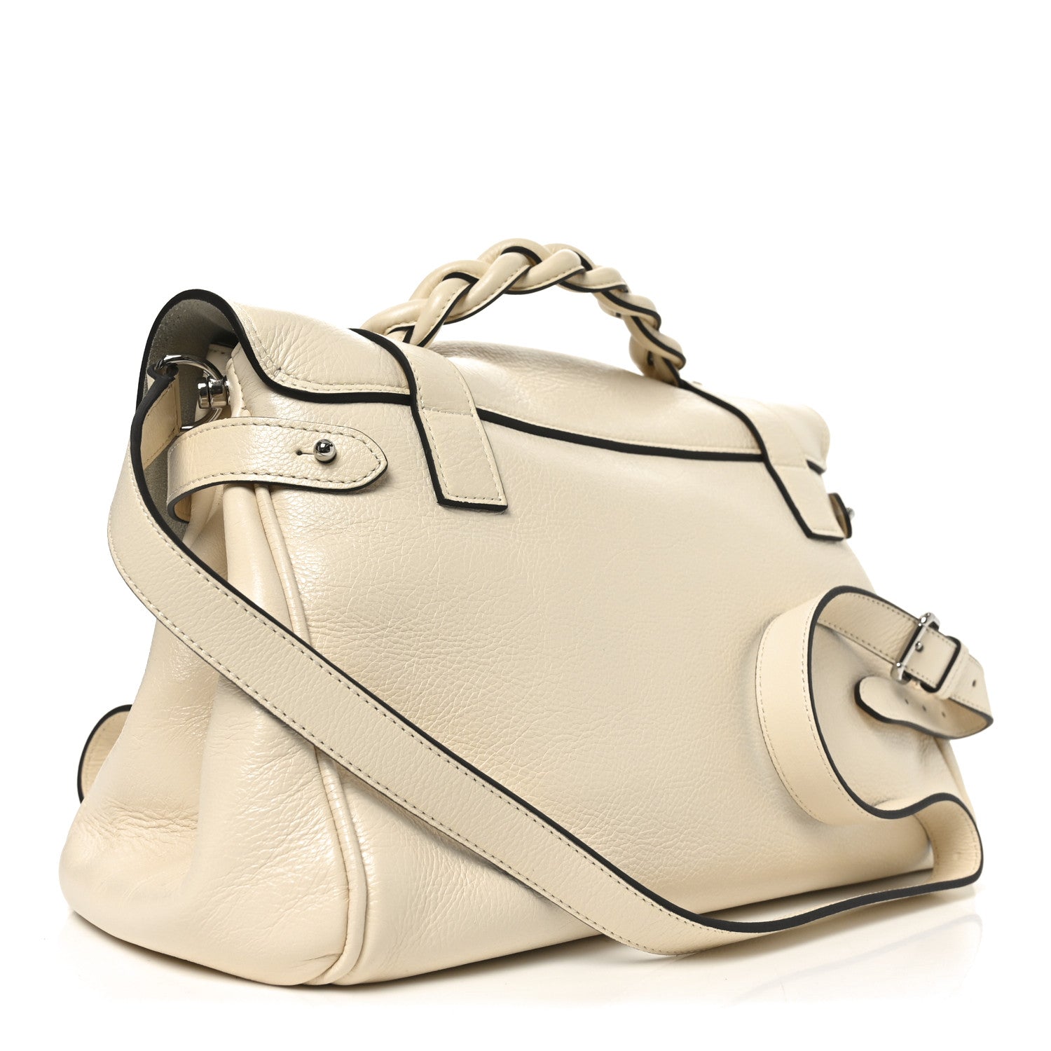 Mulberry High Shine Calfskin Medium Alexa Eggshell 3 of 9