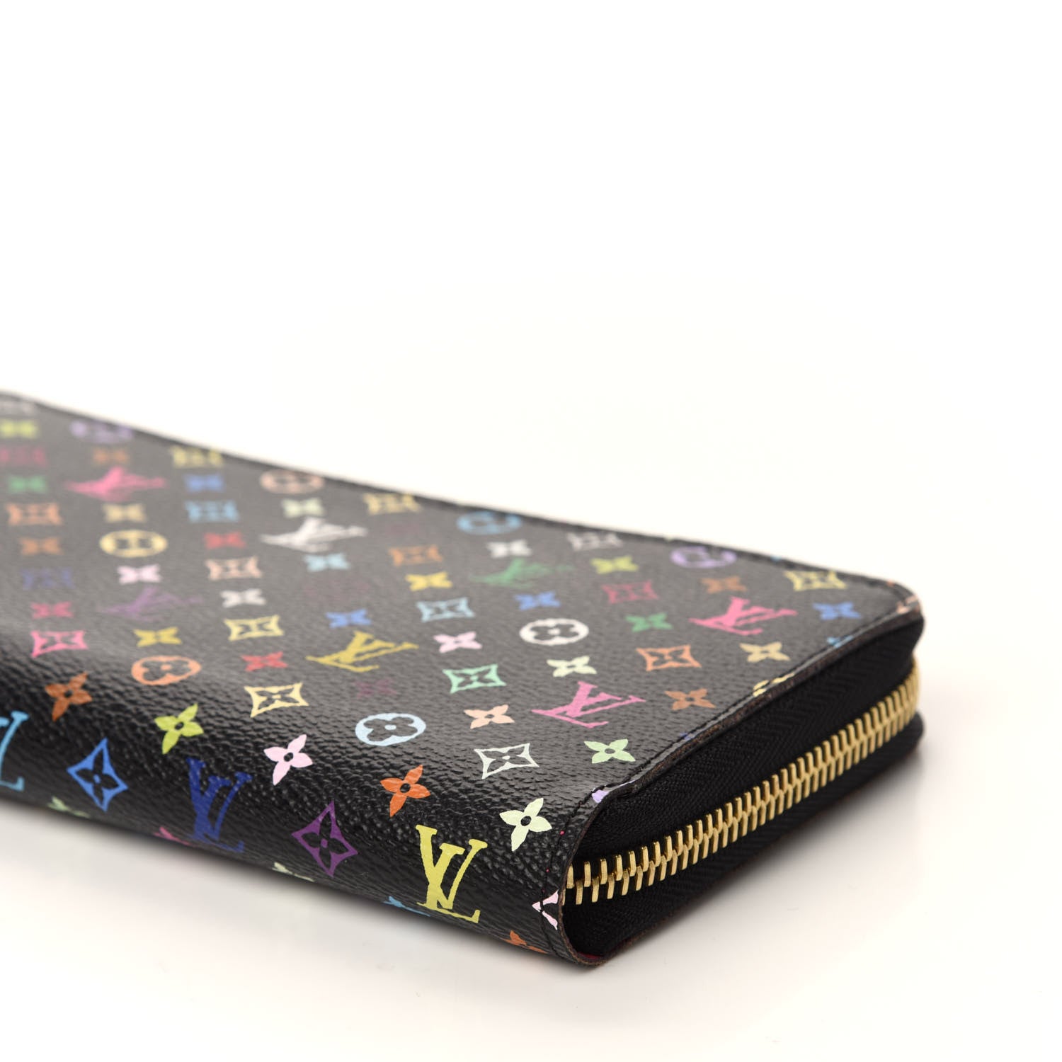 Louis Vuitton Monogram Multicolor Zippy Wallet Black Grenade 7 of 12