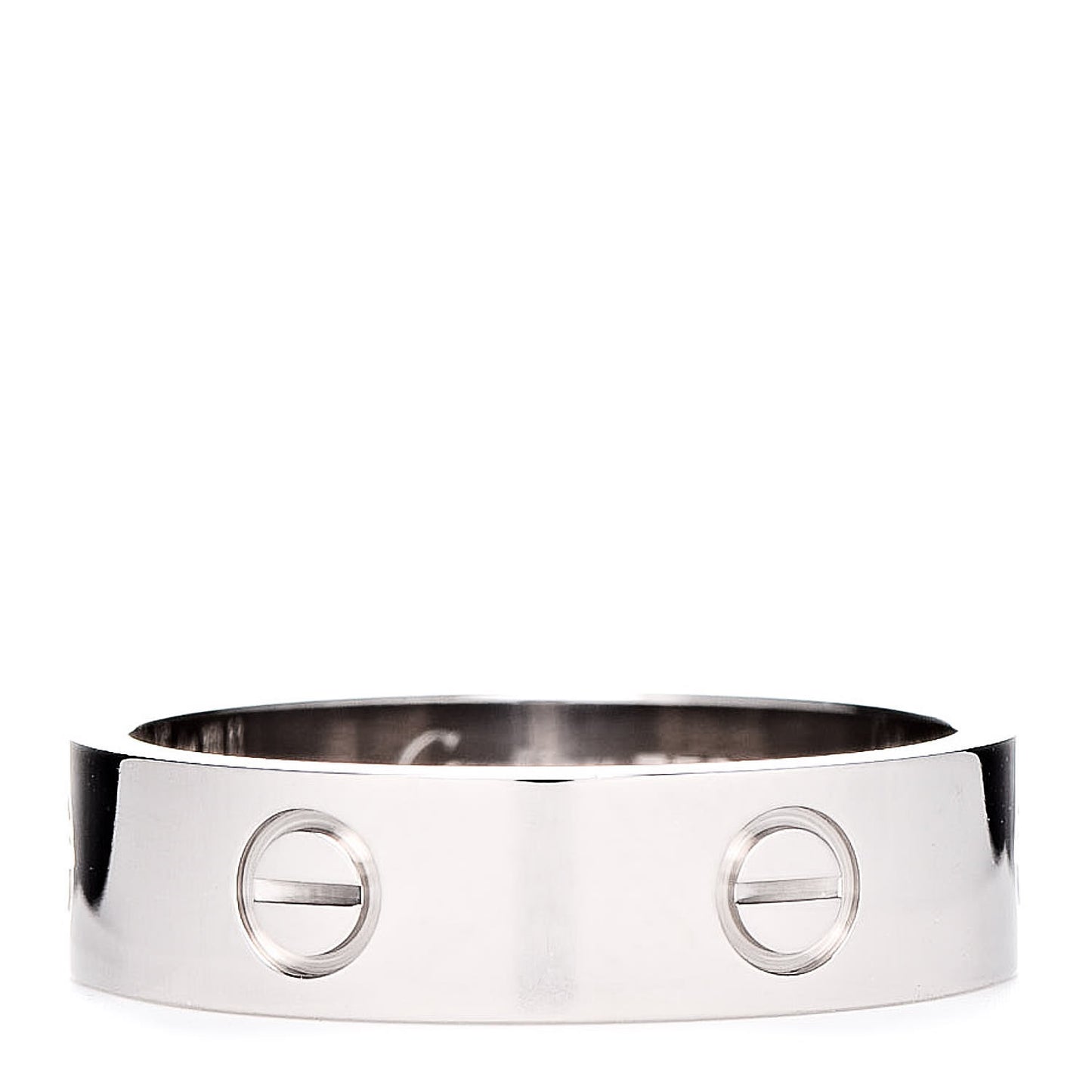 18K White Gold 5.5mm LOVE Ring 63 10.25