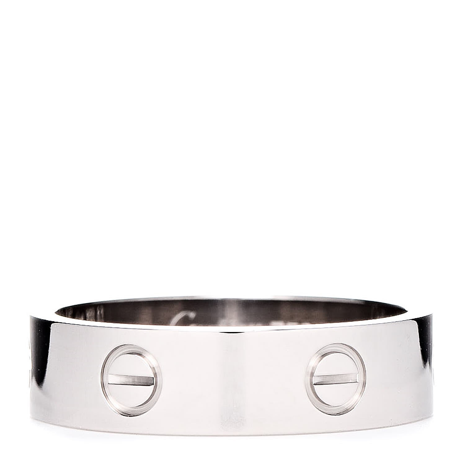 Cartier 18K White Gold 5.5mm LOVE Ring 63 10.25 3 of 5