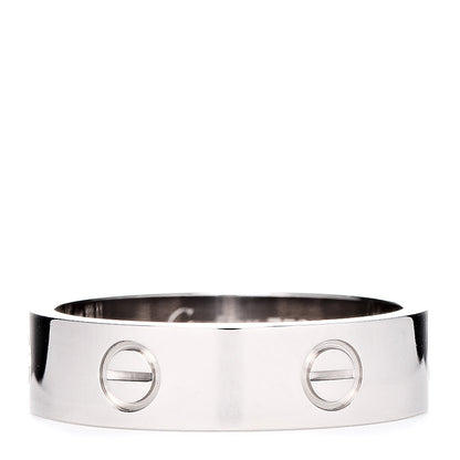 Cartier 18K White Gold 5.5mm LOVE Ring 63 10.25 3 of 5