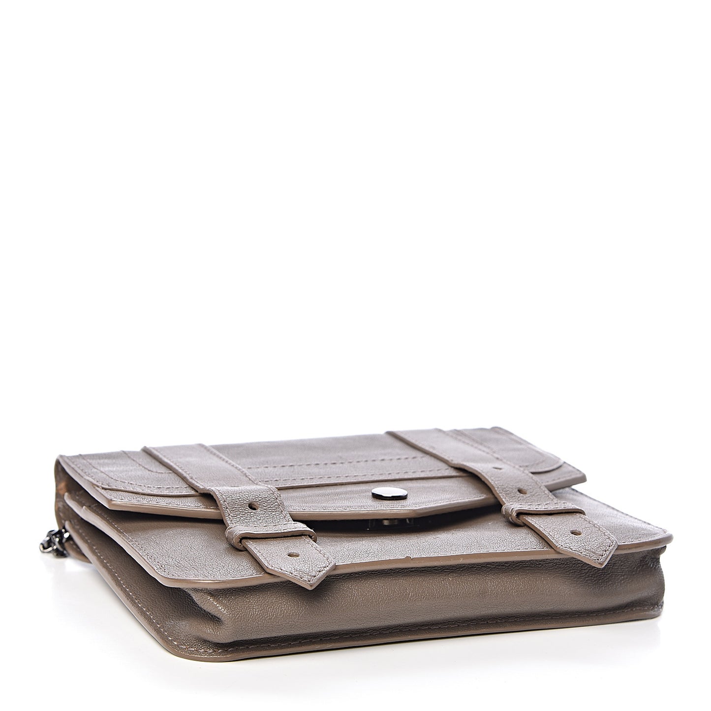 Lambskin PS1 Large Chain Wallet Smoke