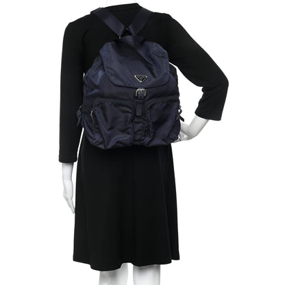 Prada Nylon Vela Large Backpack Navy 2 of 13
