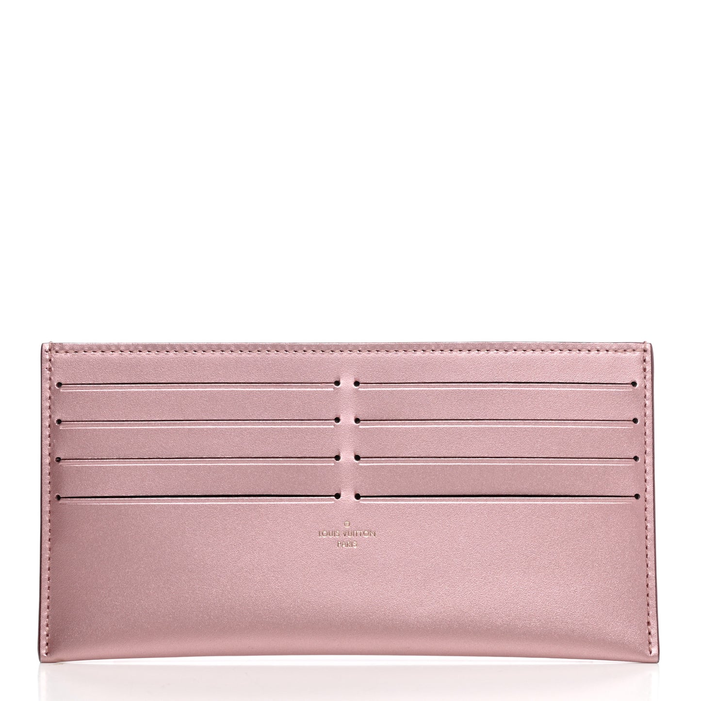 Vernis Pochette Felicie Chain Wallet Metallic Pale Pink