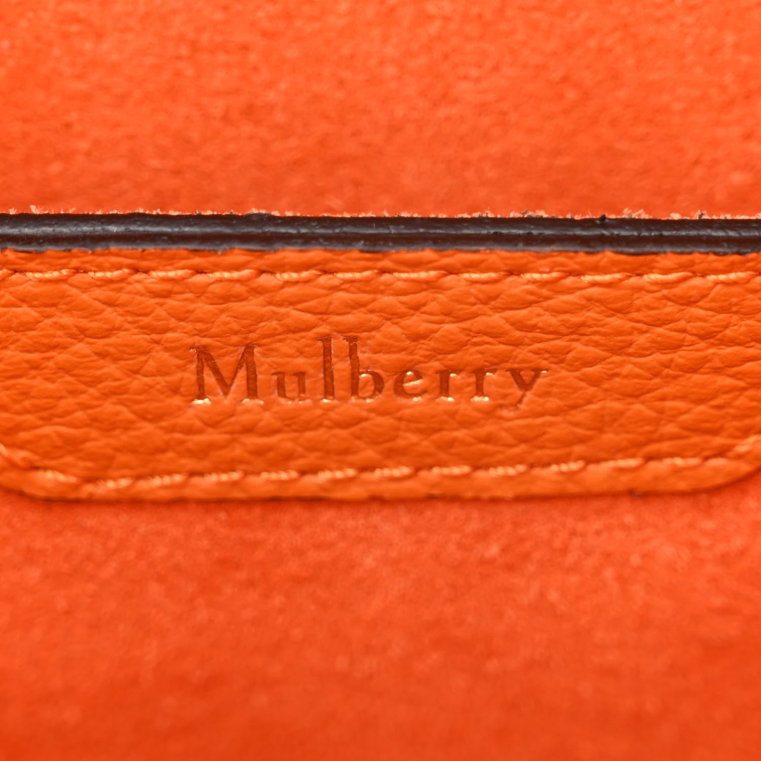 Mulberry Small Classic Grain Small Bayswater Zip Tote Orange 5 of 9