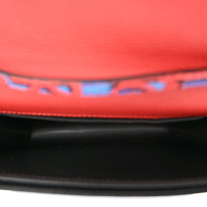 Burberry Calfskin Graffiti Print Small Macken Crossbody Bag Black 5 of 11