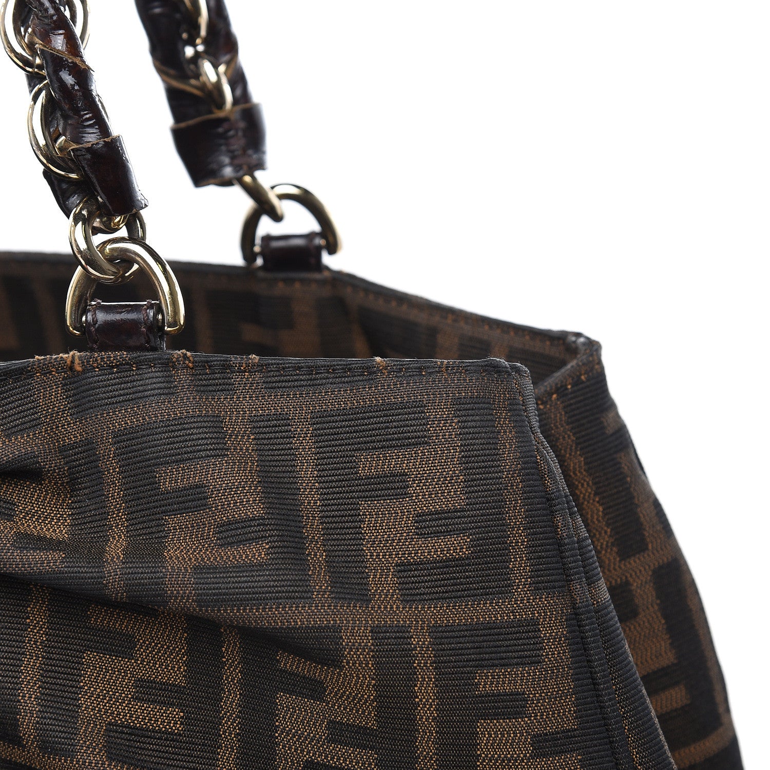 Fendi Zucca Mia Tote Tobacco 12 of 19