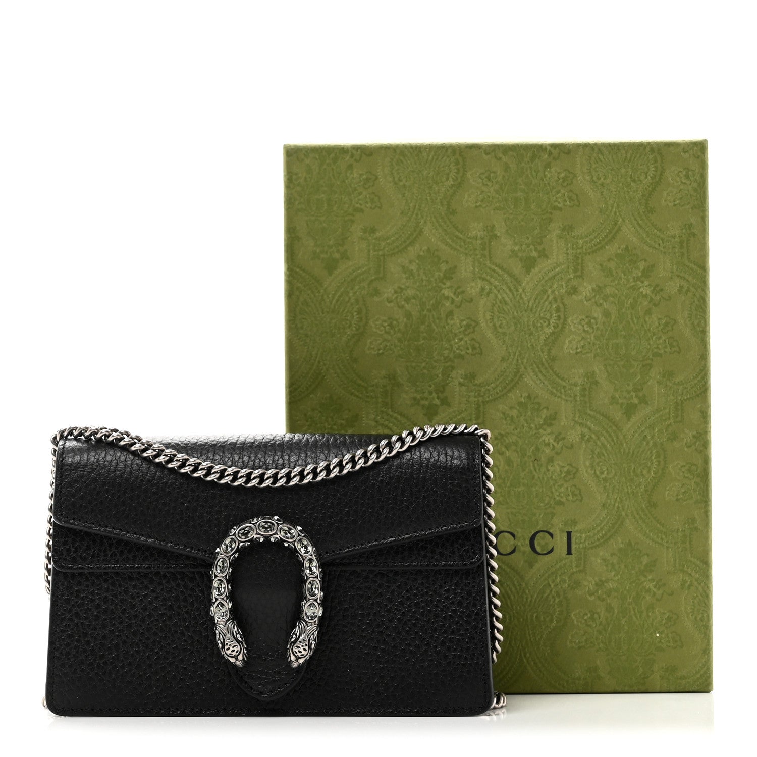 Gucci Calfskin Super Mini Dionysus Shoulder Bag Black 10 of 10